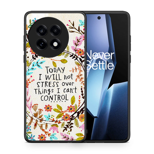 Θήκη OnePlus 13R Stress Over από τη Smartfits με σχέδιο στο πίσω μέρος και μαύρο περίβλημα | OnePlus 13R Stress Over case with colorful back and black bezels