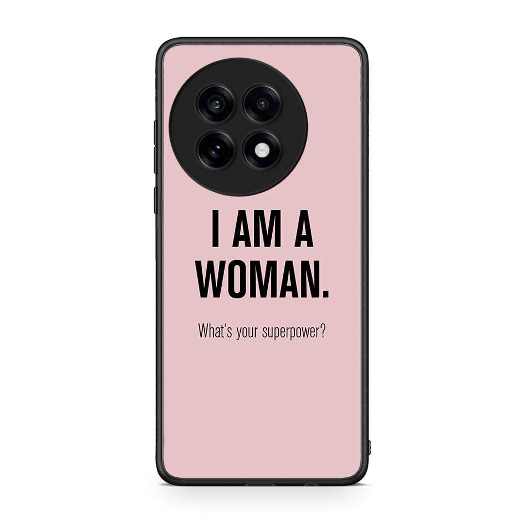 OnePlus 13R Superpower Woman θήκη από τη Smartfits με σχέδιο στο πίσω μέρος και μαύρο περίβλημα | Smartphone case with colorful back and black bezels by Smartfits