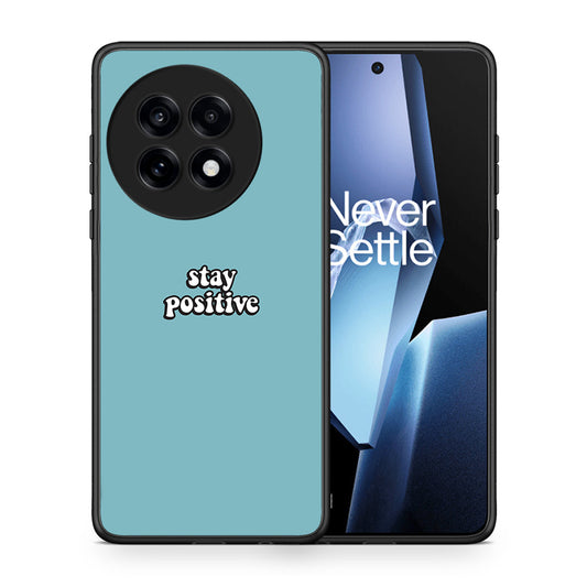 Θήκη OnePlus 13R Positive Text από τη Smartfits με σχέδιο στο πίσω μέρος και μαύρο περίβλημα | OnePlus 13R Positive Text case with colorful back and black bezels