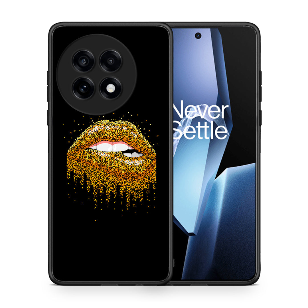 Θήκη OnePlus 13R Golden Valentine από τη Smartfits με σχέδιο στο πίσω μέρος και μαύρο περίβλημα | OnePlus 13R Golden Valentine case with colorful back and black bezels