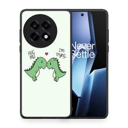 Θήκη OnePlus 13R Rex Valentine από τη Smartfits με σχέδιο στο πίσω μέρος και μαύρο περίβλημα | OnePlus 13R Rex Valentine case with colorful back and black bezels