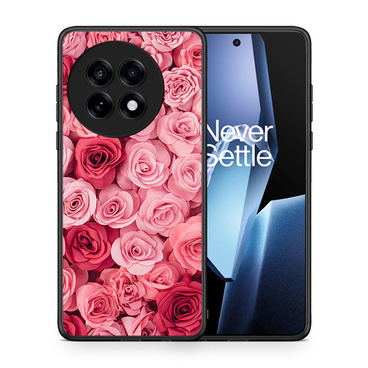 Θήκη OnePlus 13R RoseGarden Valentine από τη Smartfits με σχέδιο στο πίσω μέρος και μαύρο περίβλημα | OnePlus 13R RoseGarden Valentine case with colorful back and black bezels