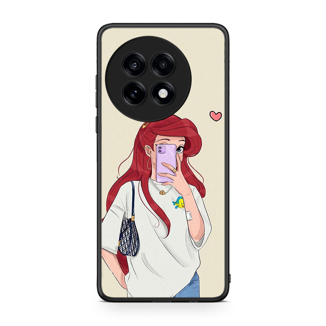 OnePlus 13R Walking Mermaid Θήκη από τη Smartfits με σχέδιο στο πίσω μέρος και μαύρο περίβλημα | Smartphone case with colorful back and black bezels by Smartfits