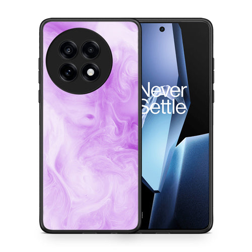 Θήκη OnePlus 13R Lavender Watercolor από τη Smartfits με σχέδιο στο πίσω μέρος και μαύρο περίβλημα | OnePlus 13R Lavender Watercolor case with colorful back and black bezels