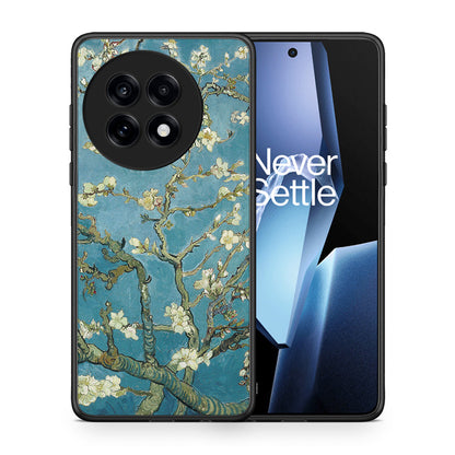 Θήκη OnePlus 13R White Blossoms από τη Smartfits με σχέδιο στο πίσω μέρος και μαύρο περίβλημα | OnePlus 13R White Blossoms case with colorful back and black bezels