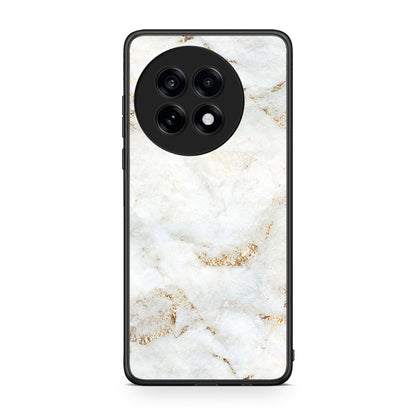 OnePlus 13R White Gold Marble θήκη από τη Smartfits με σχέδιο στο πίσω μέρος και μαύρο περίβλημα | Smartphone case with colorful back and black bezels by Smartfits