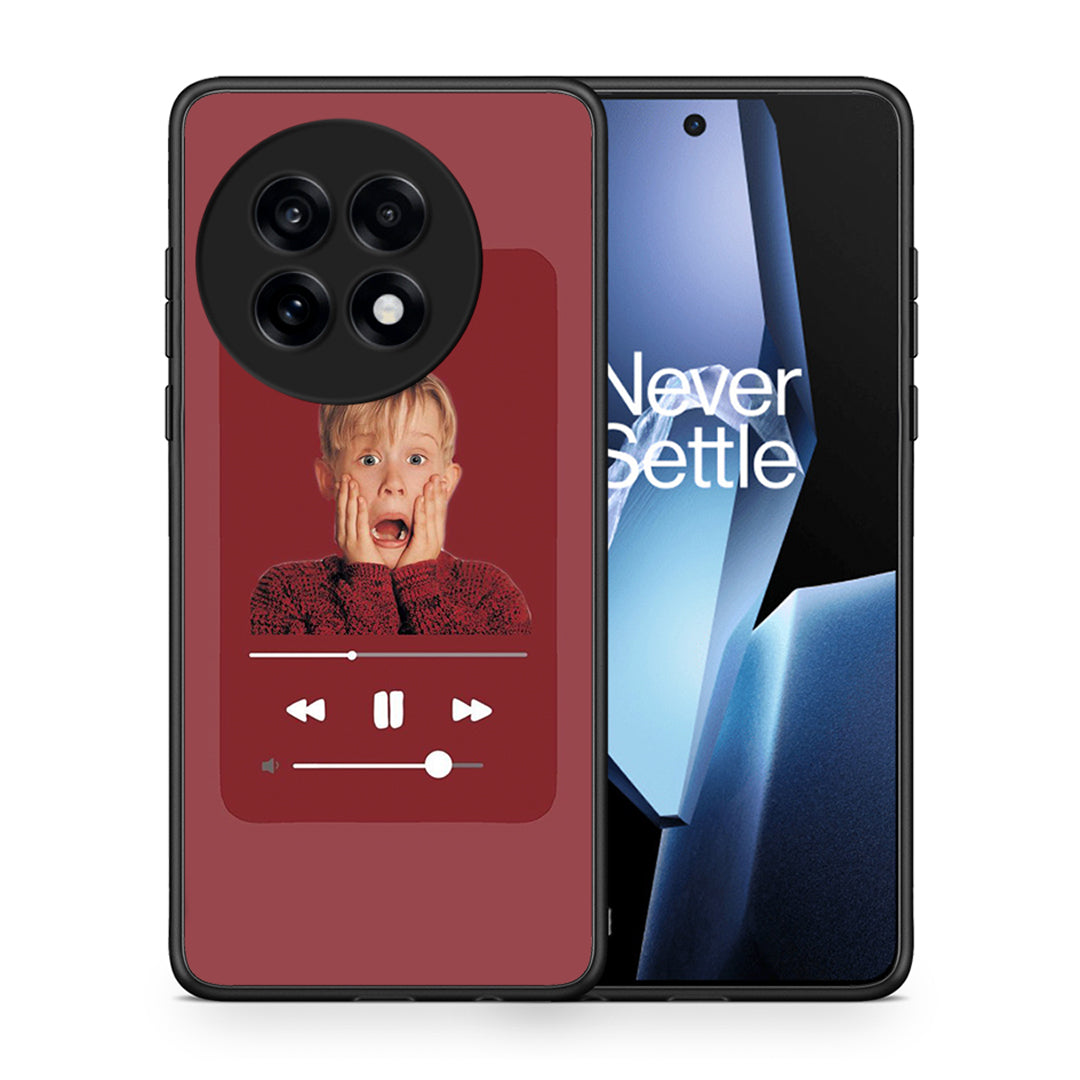 Θήκη OnePlus 13R Xmas Alone Music από τη Smartfits με σχέδιο στο πίσω μέρος και μαύρο περίβλημα | OnePlus 13R Xmas Alone Music case with colorful back and black bezels