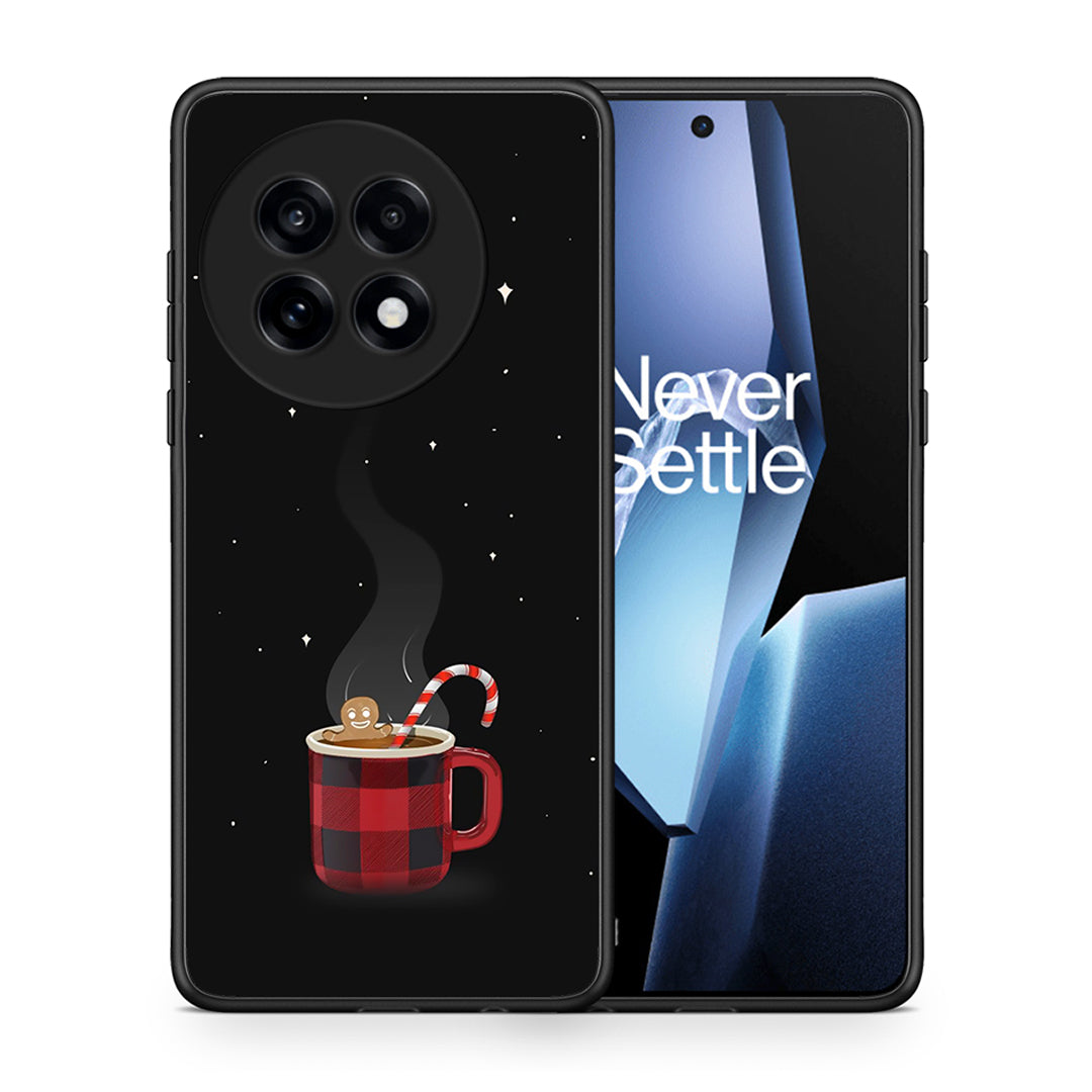 Θήκη OnePlus 13R Xmas Bathing από τη Smartfits με σχέδιο στο πίσω μέρος και μαύρο περίβλημα | OnePlus 13R Xmas Bathing case with colorful back and black bezels