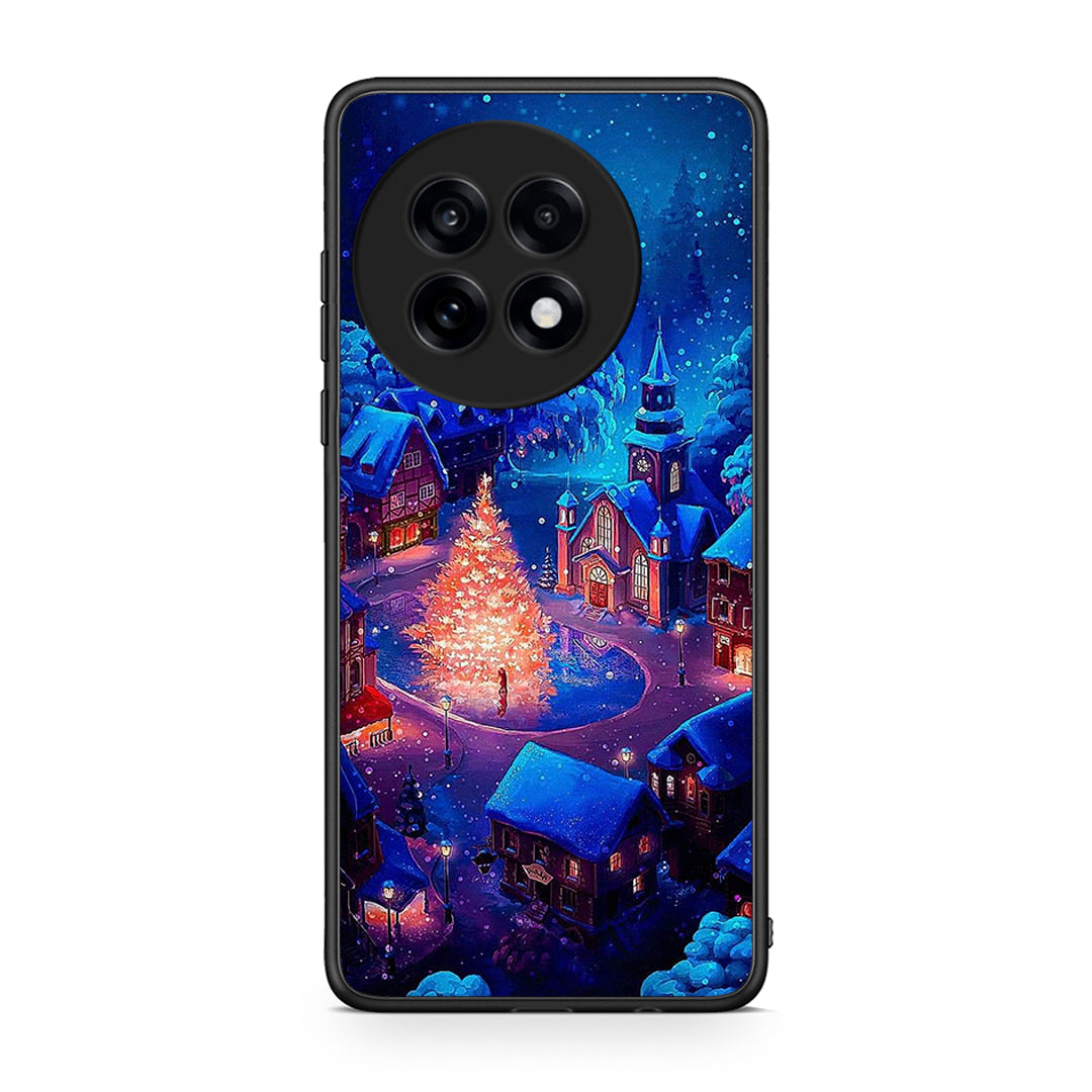 OnePlus 13R Xmas Village θήκη από τη Smartfits με σχέδιο στο πίσω μέρος και μαύρο περίβλημα | Smartphone case with colorful back and black bezels by Smartfits