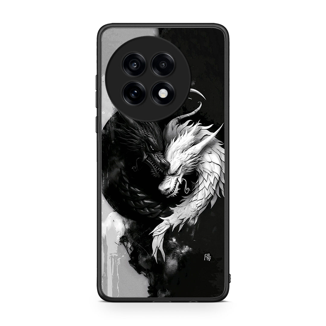 OnePlus 13R Yin Yang Θήκη από τη Smartfits με σχέδιο στο πίσω μέρος και μαύρο περίβλημα | Smartphone case with colorful back and black bezels by Smartfits