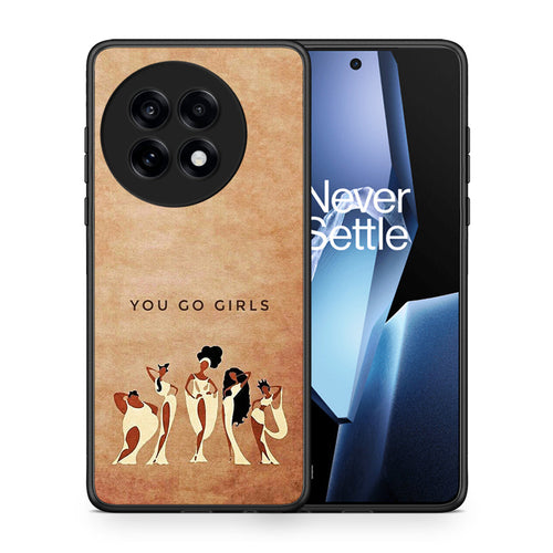 Θήκη OnePlus 13R You Go Girl από τη Smartfits με σχέδιο στο πίσω μέρος και μαύρο περίβλημα | OnePlus 13R You Go Girl case with colorful back and black bezels