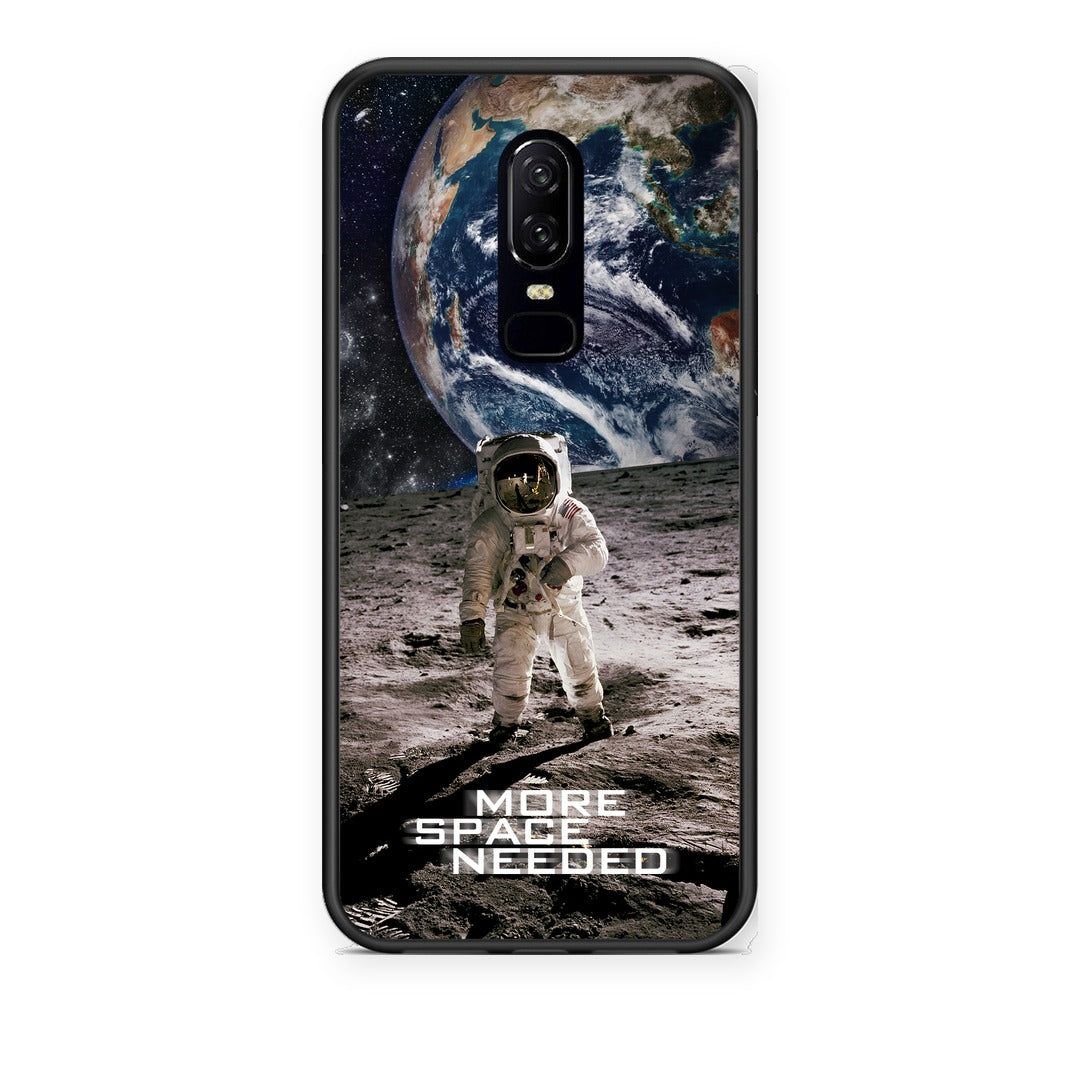 Θήκη OnePlus 6 More Space από τη Smartfits με σχέδιο στο πίσω μέρος και μαύρο περίβλημα | OnePlus 6 More Space case with colorful back and black bezels