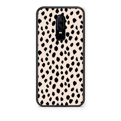 Θήκη OnePlus 6 New Polka Dots από τη Smartfits με σχέδιο στο πίσω μέρος και μαύρο περίβλημα | OnePlus 6 New Polka Dots case with colorful back and black bezels