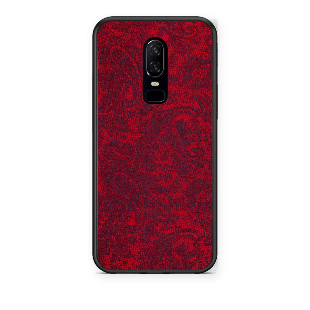 Θήκη OnePlus 6 Paisley Cashmere από τη Smartfits με σχέδιο στο πίσω μέρος και μαύρο περίβλημα | OnePlus 6 Paisley Cashmere case with colorful back and black bezels
