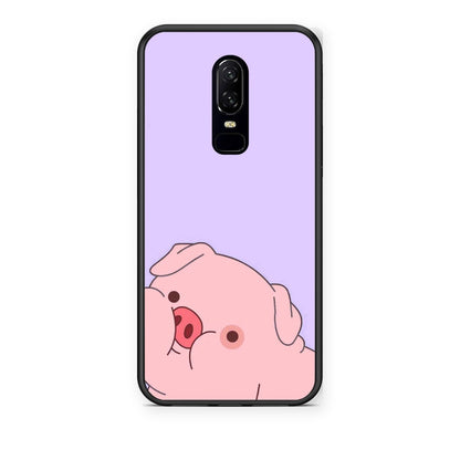 Θήκη OnePlus 6 Pig Love 2 από τη Smartfits με σχέδιο στο πίσω μέρος και μαύρο περίβλημα | OnePlus 6 Pig Love 2 case with colorful back and black bezels