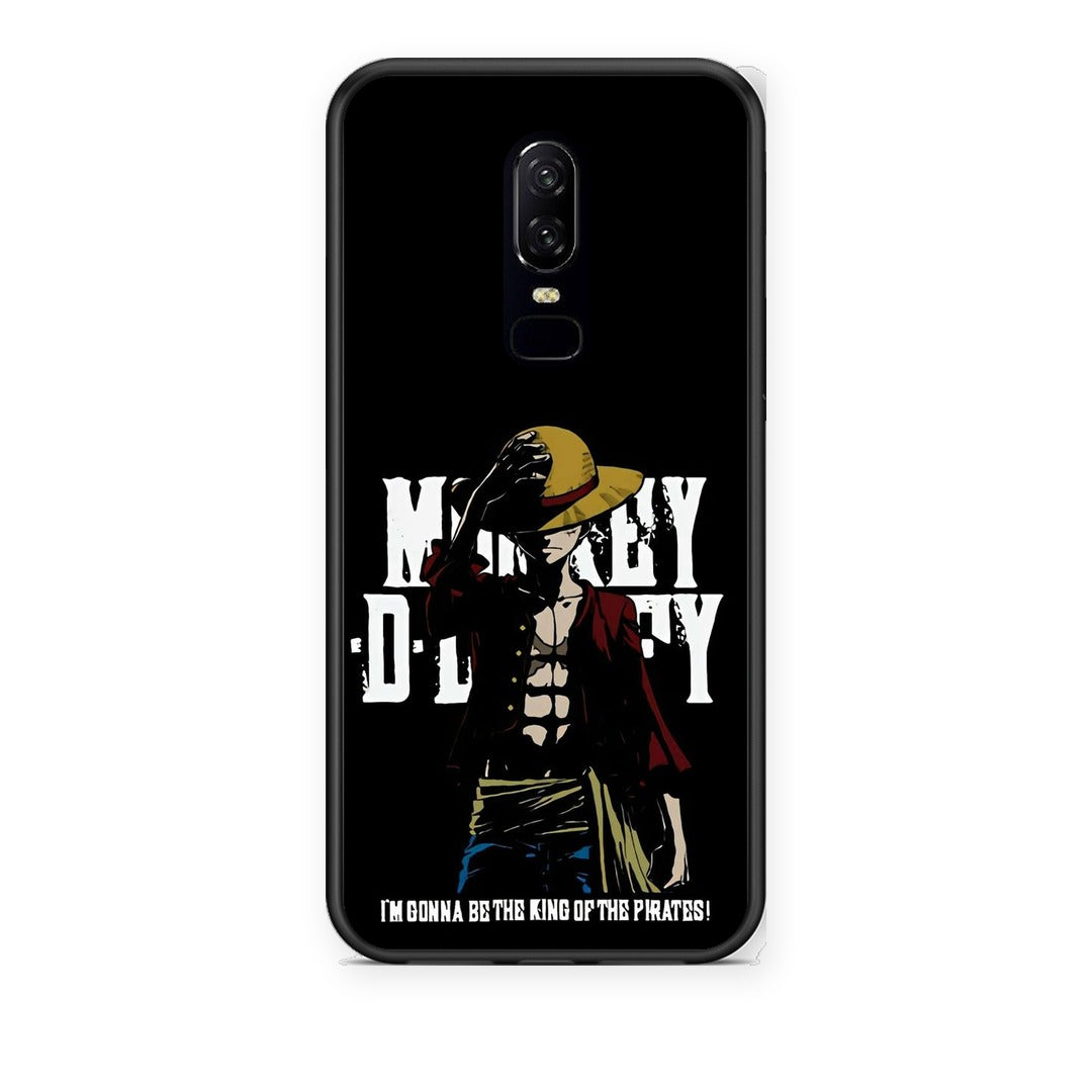 Θήκη OnePlus 6 Pirate King από τη Smartfits με σχέδιο στο πίσω μέρος και μαύρο περίβλημα | OnePlus 6 Pirate King case with colorful back and black bezels