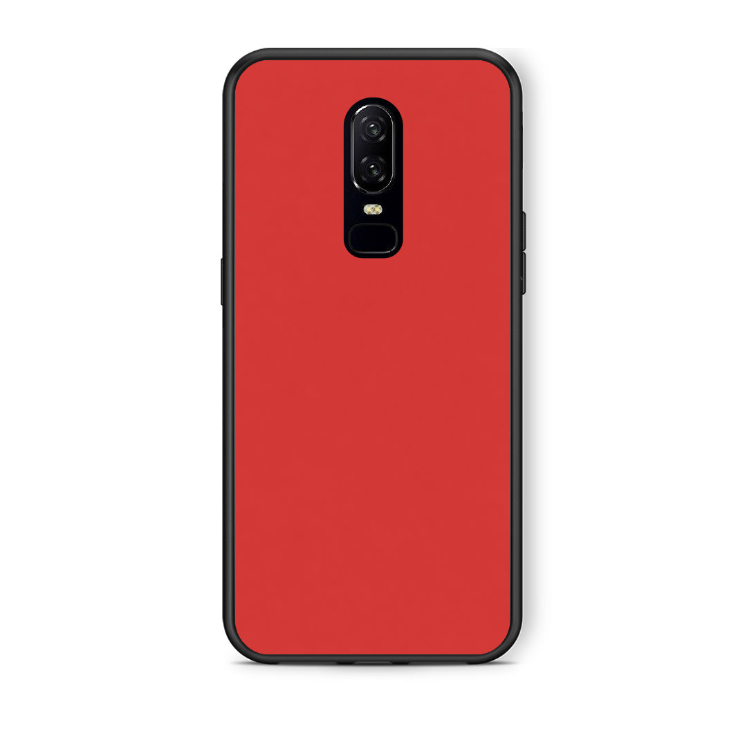 Θήκη OnePlus 6 Poppy Red από τη Smartfits με σχέδιο στο πίσω μέρος και μαύρο περίβλημα | OnePlus 6 Poppy Red case with colorful back and black bezels