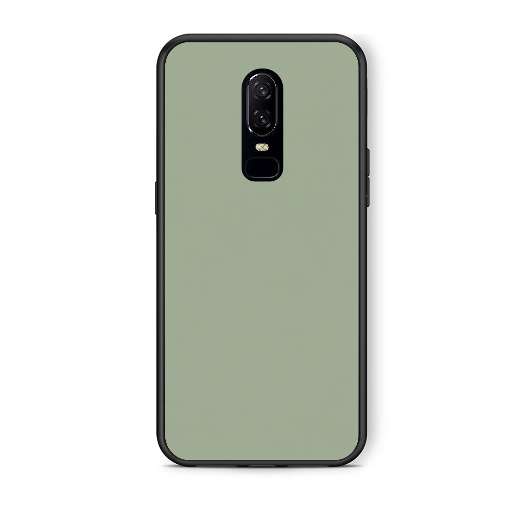 Θήκη OnePlus 6 Sage Green από τη Smartfits με σχέδιο στο πίσω μέρος και μαύρο περίβλημα | OnePlus 6 Sage Green case with colorful back and black bezels