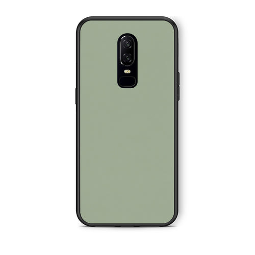 Θήκη OnePlus 6 Sage Green από τη Smartfits με σχέδιο στο πίσω μέρος και μαύρο περίβλημα | OnePlus 6 Sage Green case with colorful back and black bezels