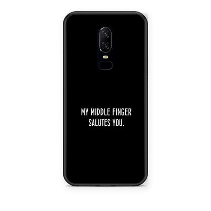 Θήκη OnePlus 6 Salute από τη Smartfits με σχέδιο στο πίσω μέρος και μαύρο περίβλημα | OnePlus 6 Salute case with colorful back and black bezels