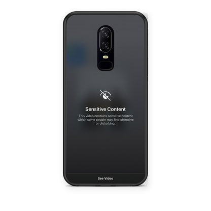 Θήκη OnePlus 6 Sensitive Content από τη Smartfits με σχέδιο στο πίσω μέρος και μαύρο περίβλημα | OnePlus 6 Sensitive Content case with colorful back and black bezels