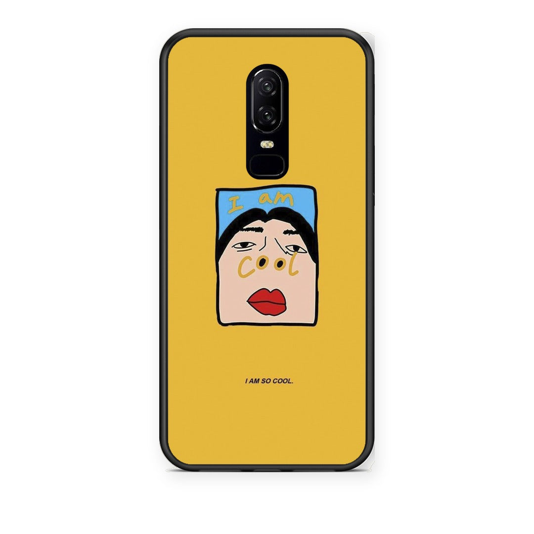 Θήκη OnePlus 6 So Cool από τη Smartfits με σχέδιο στο πίσω μέρος και μαύρο περίβλημα | OnePlus 6 So Cool case with colorful back and black bezels