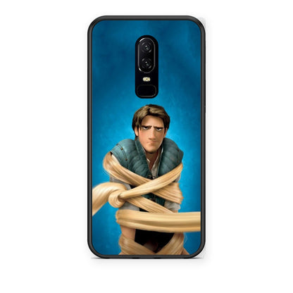Θήκη OnePlus 6 Tangled 1 από τη Smartfits με σχέδιο στο πίσω μέρος και μαύρο περίβλημα | OnePlus 6 Tangled 1 case with colorful back and black bezels