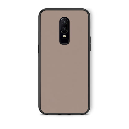 Θήκη OnePlus 6 Warm Taupe από τη Smartfits με σχέδιο στο πίσω μέρος και μαύρο περίβλημα | OnePlus 6 Warm Taupe case with colorful back and black bezels