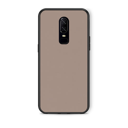 Θήκη OnePlus 6 Warm Taupe από τη Smartfits με σχέδιο στο πίσω μέρος και μαύρο περίβλημα | OnePlus 6 Warm Taupe case with colorful back and black bezels