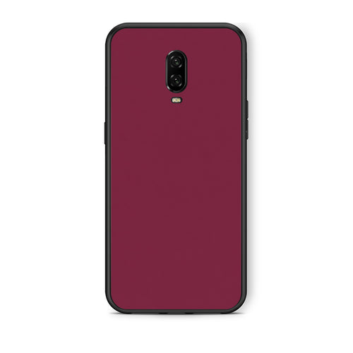 Θήκη OnePlus 6T Burgundy από τη Smartfits με σχέδιο στο πίσω μέρος και μαύρο περίβλημα | OnePlus 6T Burgundy case with colorful back and black bezels