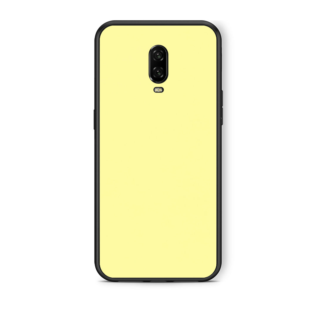 Θήκη OnePlus 6T Butter Yellow από τη Smartfits με σχέδιο στο πίσω μέρος και μαύρο περίβλημα | OnePlus 6T Butter Yellow case with colorful back and black bezels