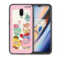 Thumbnail for Θήκη OnePlus 6T Cute Companion από τη Smartfits με σχέδιο στο πίσω μέρος και μαύρο περίβλημα | OnePlus 6T Cute Companion case with colorful back and black bezels