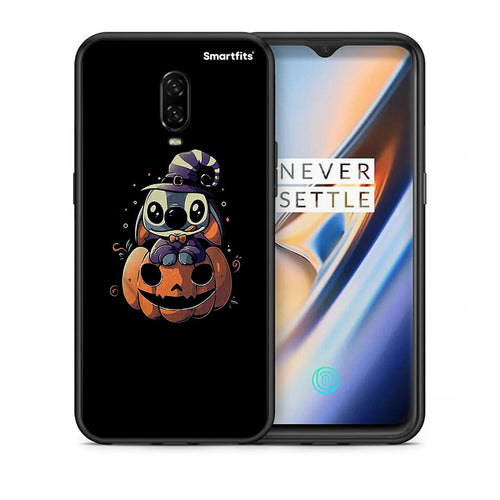Θήκη OnePlus 6T Halloween Stitch από τη Smartfits με σχέδιο στο πίσω μέρος και μαύρο περίβλημα | OnePlus 6T Halloween Stitch case with colorful back and black bezels