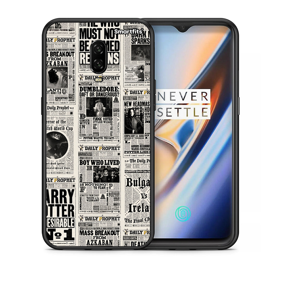 Θήκη OnePlus 6T Harry Paper από τη Smartfits με σχέδιο στο πίσω μέρος και μαύρο περίβλημα | OnePlus 6T Harry Paper case with colorful back and black bezels