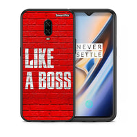 Thumbnail for Θήκη OnePlus 6T Like A Boss από τη Smartfits με σχέδιο στο πίσω μέρος και μαύρο περίβλημα | OnePlus 6T Like A Boss case with colorful back and black bezels