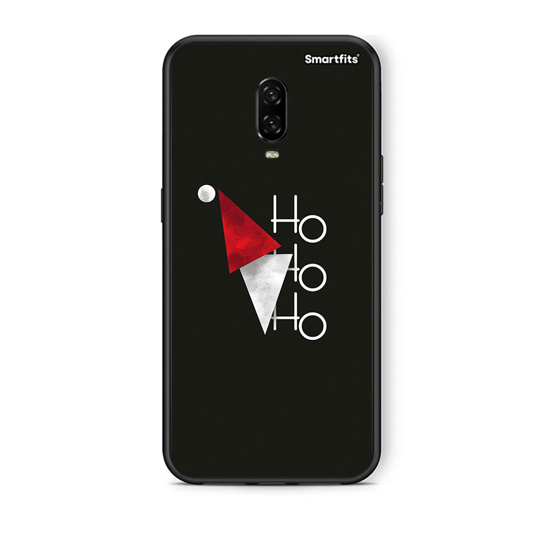 OnePlus 6T Minimal Christmas θήκη από τη Smartfits με σχέδιο στο πίσω μέρος και μαύρο περίβλημα | Smartphone case with colorful back and black bezels by Smartfits
