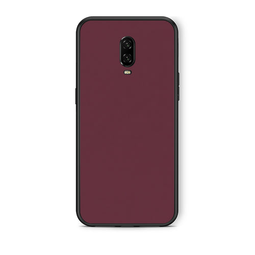 Θήκη OnePlus 6T Muted Burgundy από τη Smartfits με σχέδιο στο πίσω μέρος και μαύρο περίβλημα | OnePlus 6T Muted Burgundy case with colorful back and black bezels