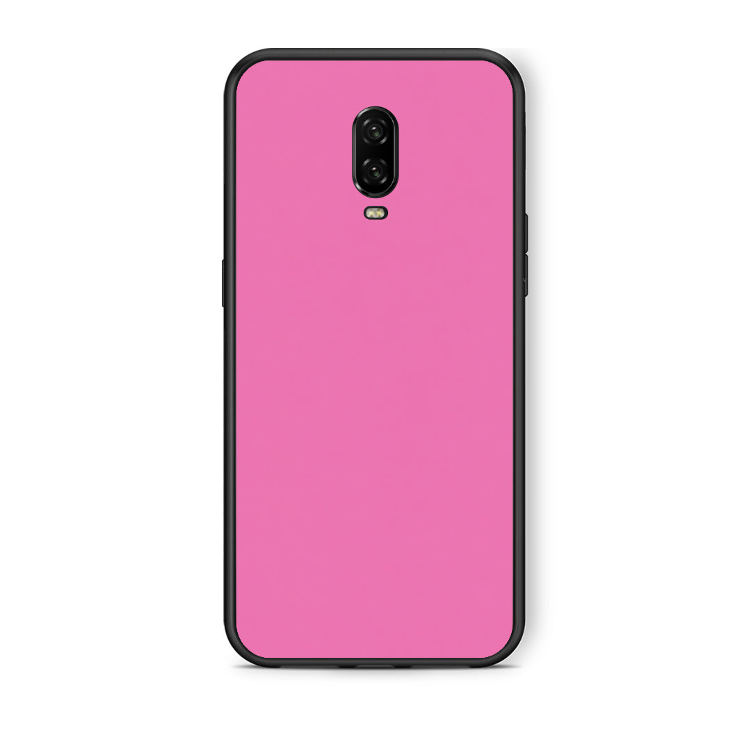 Θήκη OnePlus 6T Rose Pink από τη Smartfits με σχέδιο στο πίσω μέρος και μαύρο περίβλημα | OnePlus 6T Rose Pink case with colorful back and black bezels