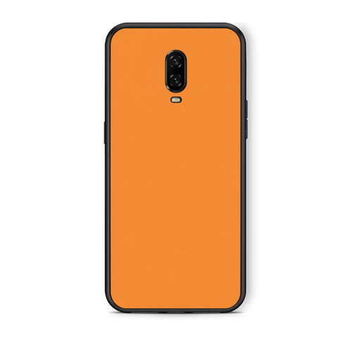 Θήκη OnePlus 6T Tangerine Orange από τη Smartfits με σχέδιο στο πίσω μέρος και μαύρο περίβλημα | OnePlus 6T Tangerine Orange case with colorful back and black bezels