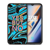 Thumbnail for Θήκη OnePlus 6T Yes But No από τη Smartfits με σχέδιο στο πίσω μέρος και μαύρο περίβλημα | OnePlus 6T Yes But No case with colorful back and black bezels