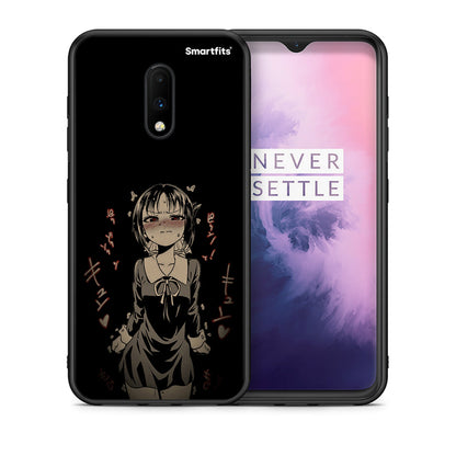 Θήκη OnePlus 7 Anime Girl από τη Smartfits με σχέδιο στο πίσω μέρος και μαύρο περίβλημα | OnePlus 7 Anime Girl case with colorful back and black bezels