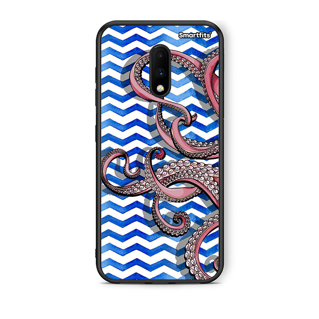 OnePlus 7 Chevron Devilfish θήκη από τη Smartfits με σχέδιο στο πίσω μέρος και μαύρο περίβλημα | Smartphone case with colorful back and black bezels by Smartfits