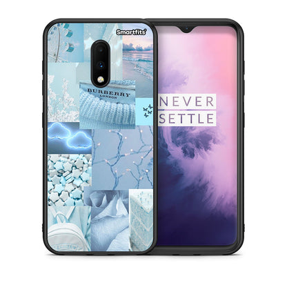 Θήκη OnePlus 7 Ciel Aesthetic Collage από τη Smartfits με σχέδιο στο πίσω μέρος και μαύρο περίβλημα | OnePlus 7 Ciel Aesthetic Collage case with colorful back and black bezels