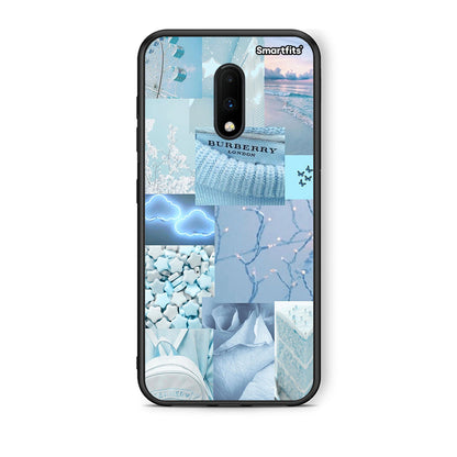 OnePlus 7 Ciel Aesthetic Collage θήκη από τη Smartfits με σχέδιο στο πίσω μέρος και μαύρο περίβλημα | Smartphone case with colorful back and black bezels by Smartfits
