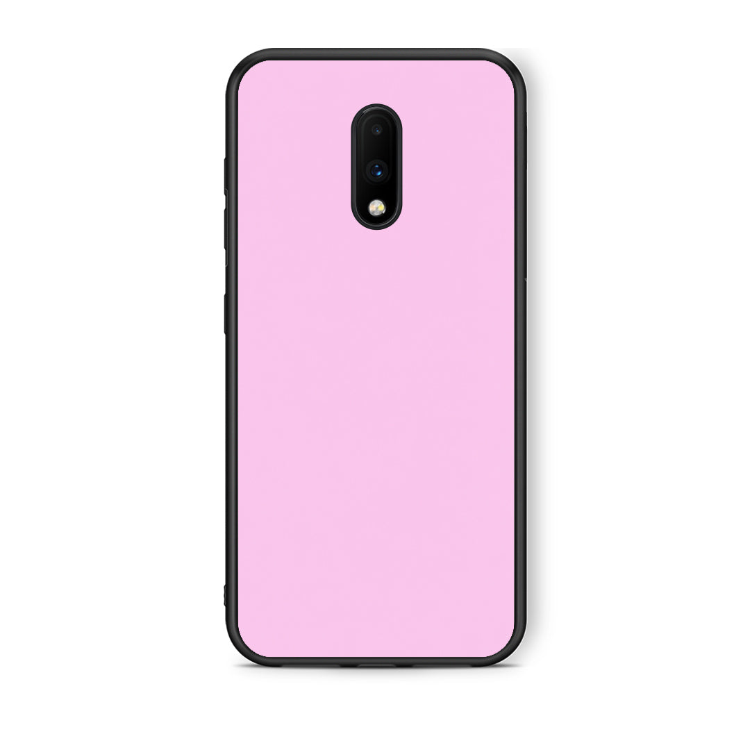 Θήκη OnePlus 7 Cotton Candy Pink από τη Smartfits με σχέδιο στο πίσω μέρος και μαύρο περίβλημα | OnePlus 7 Cotton Candy Pink case with colorful back and black bezels
