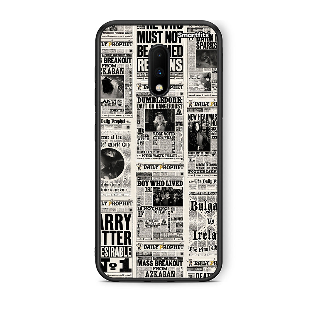 OnePlus 7 Harry Paper θήκη από τη Smartfits με σχέδιο στο πίσω μέρος και μαύρο περίβλημα | Smartphone case with colorful back and black bezels by Smartfits