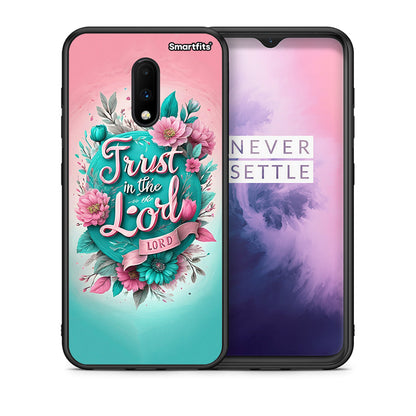 Θήκη OnePlus 7 Lord Trust από τη Smartfits με σχέδιο στο πίσω μέρος και μαύρο περίβλημα | OnePlus 7 Lord Trust case with colorful back and black bezels