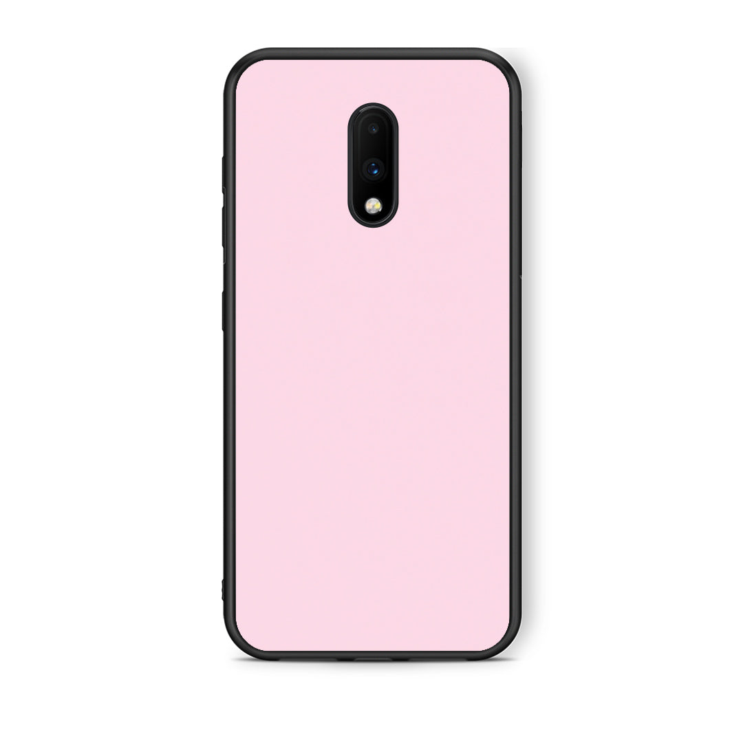 Θήκη OnePlus 7 Pale Pink από τη Smartfits με σχέδιο στο πίσω μέρος και μαύρο περίβλημα | OnePlus 7 Pale Pink case with colorful back and black bezels