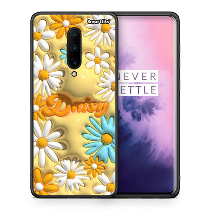 Θήκη OnePlus 7 Pro Bubble Daisies από τη Smartfits με σχέδιο στο πίσω μέρος και μαύρο περίβλημα | OnePlus 7 Pro Bubble Daisies case with colorful back and black bezels