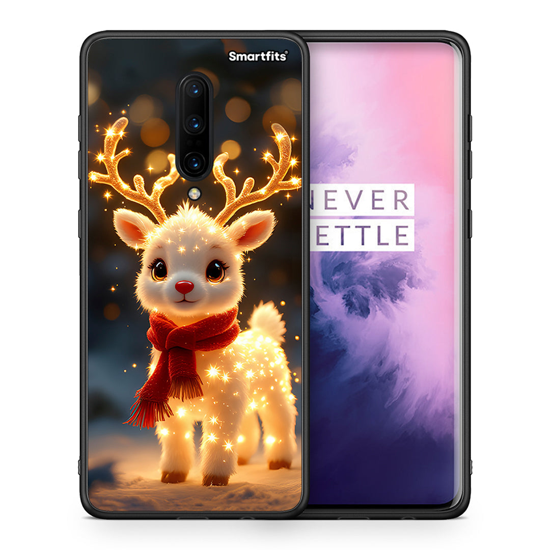 Θήκη OnePlus 7 Pro Christmas Cutie από τη Smartfits με σχέδιο στο πίσω μέρος και μαύρο περίβλημα | OnePlus 7 Pro Christmas Cutie case with colorful back and black bezels